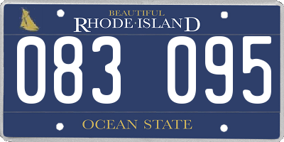 RI license plate 083095