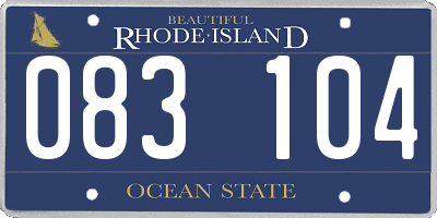 RI license plate 083104