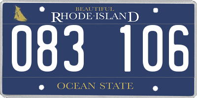 RI license plate 083106