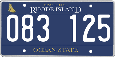 RI license plate 083125