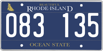 RI license plate 083135