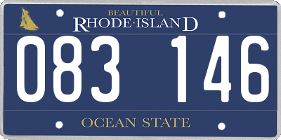 RI license plate 083146