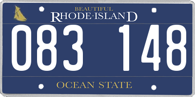 RI license plate 083148