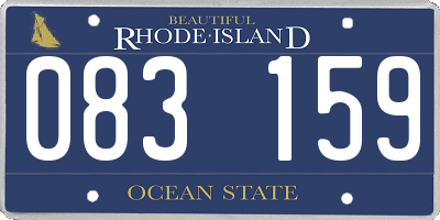 RI license plate 083159