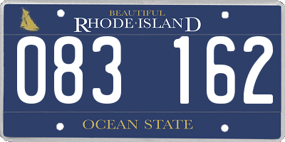 RI license plate 083162