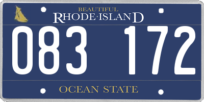 RI license plate 083172