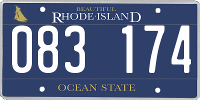 RI license plate 083174