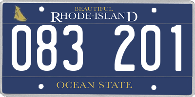 RI license plate 083201