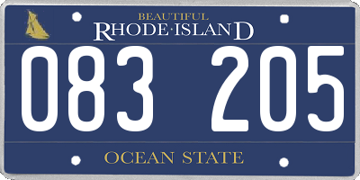 RI license plate 083205