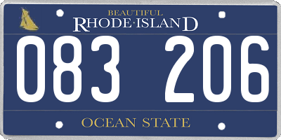 RI license plate 083206