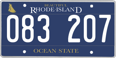 RI license plate 083207