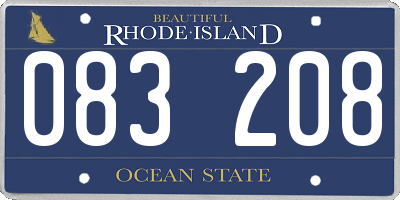 RI license plate 083208