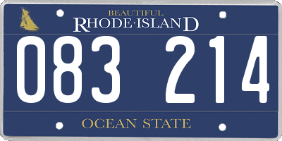 RI license plate 083214