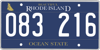 RI license plate 083216