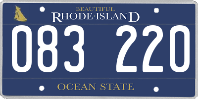 RI license plate 083220