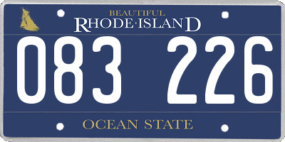 RI license plate 083226