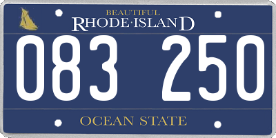 RI license plate 083250