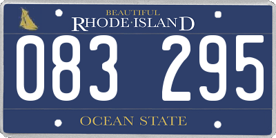 RI license plate 083295