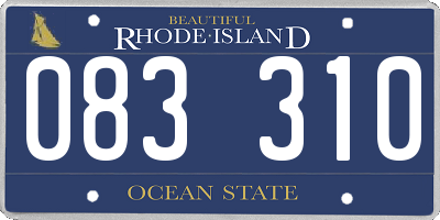 RI license plate 083310
