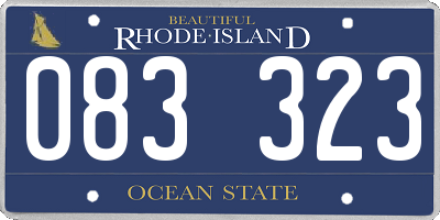 RI license plate 083323