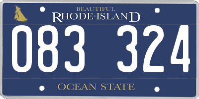 RI license plate 083324