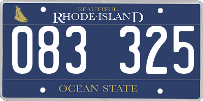 RI license plate 083325