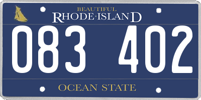 RI license plate 083402