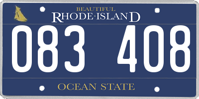 RI license plate 083408