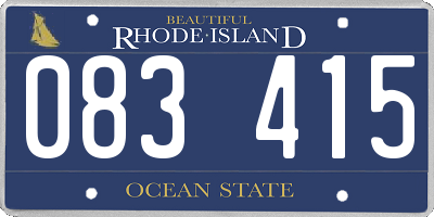 RI license plate 083415