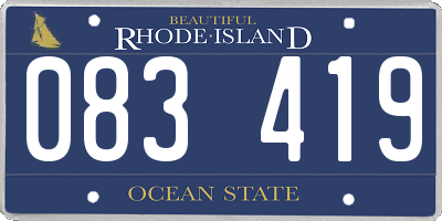 RI license plate 083419