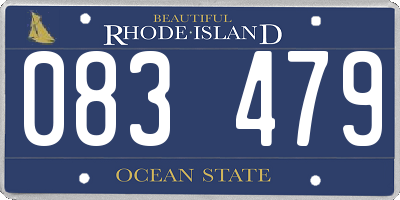 RI license plate 083479