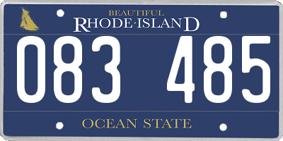 RI license plate 083485