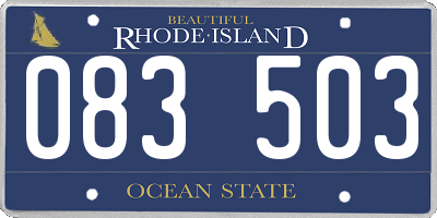 RI license plate 083503