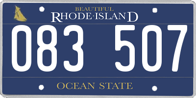 RI license plate 083507