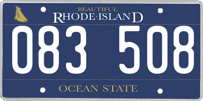 RI license plate 083508