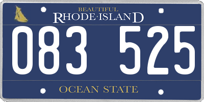 RI license plate 083525