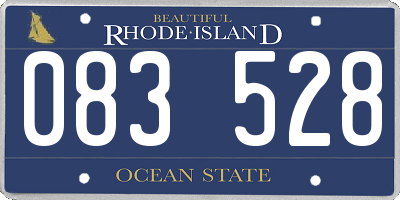 RI license plate 083528
