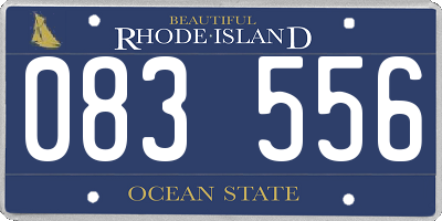 RI license plate 083556