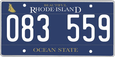 RI license plate 083559