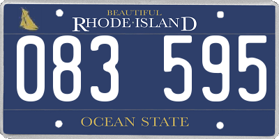 RI license plate 083595
