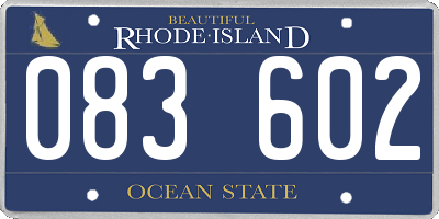 RI license plate 083602