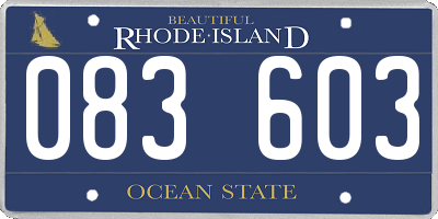 RI license plate 083603