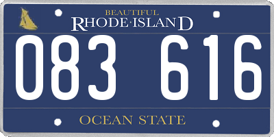 RI license plate 083616
