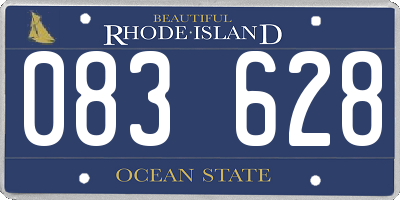 RI license plate 083628