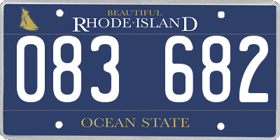 RI license plate 083682