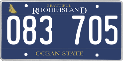 RI license plate 083705