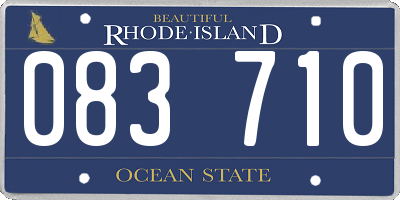 RI license plate 083710