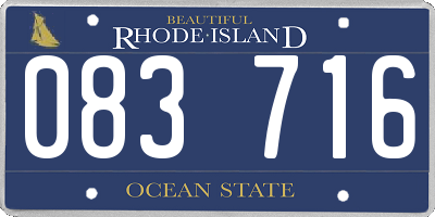 RI license plate 083716
