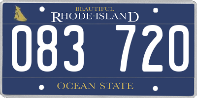 RI license plate 083720
