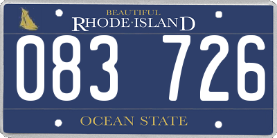 RI license plate 083726